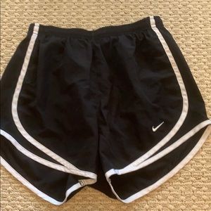 Black nike running shorts